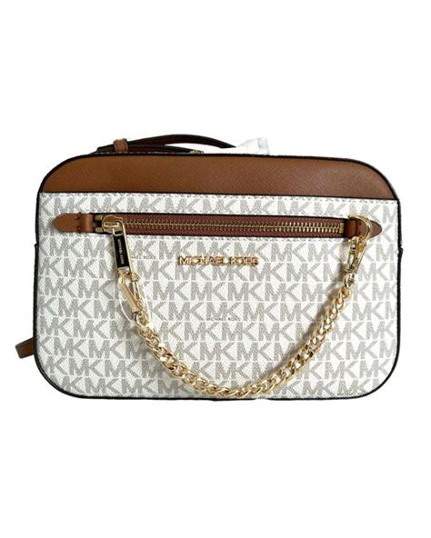 michael kors jet set color block|mk jet set crossbody vanilla.